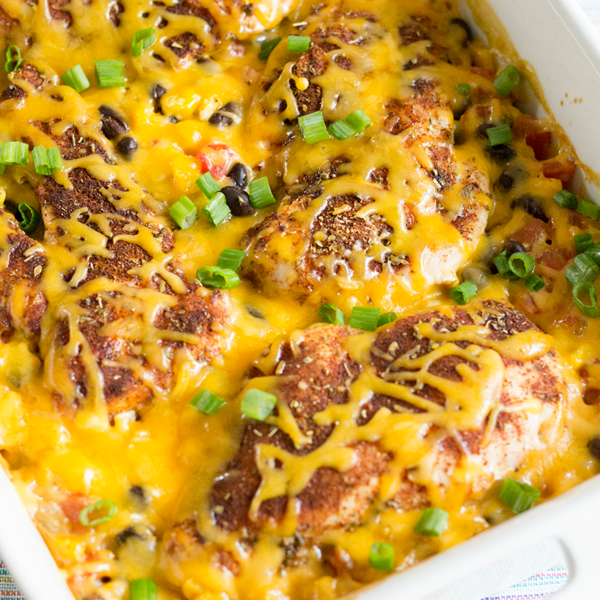 Tex-Mex Chicken & Rice Casserole is a one-dish weeknight meal that everyone will rave about!