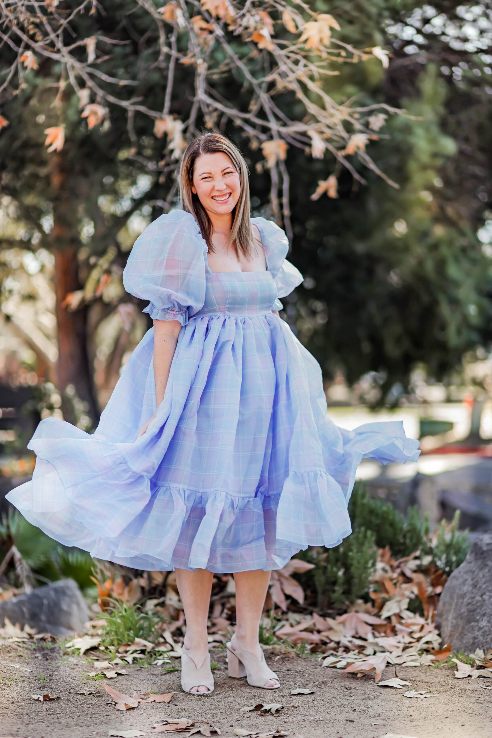 puff sleeve perfection! I love this dress for year round wear!