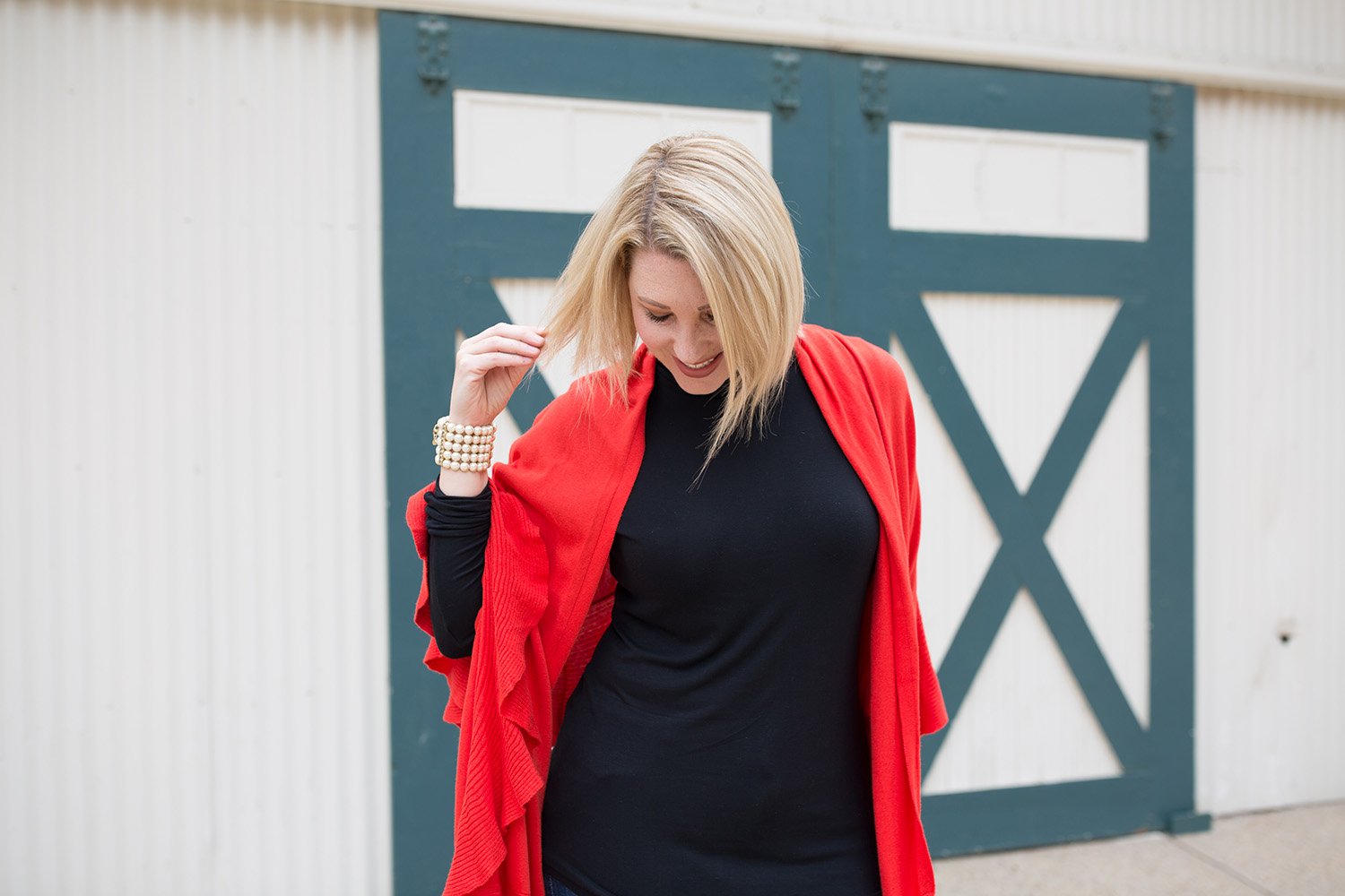 wrap sweater outfit