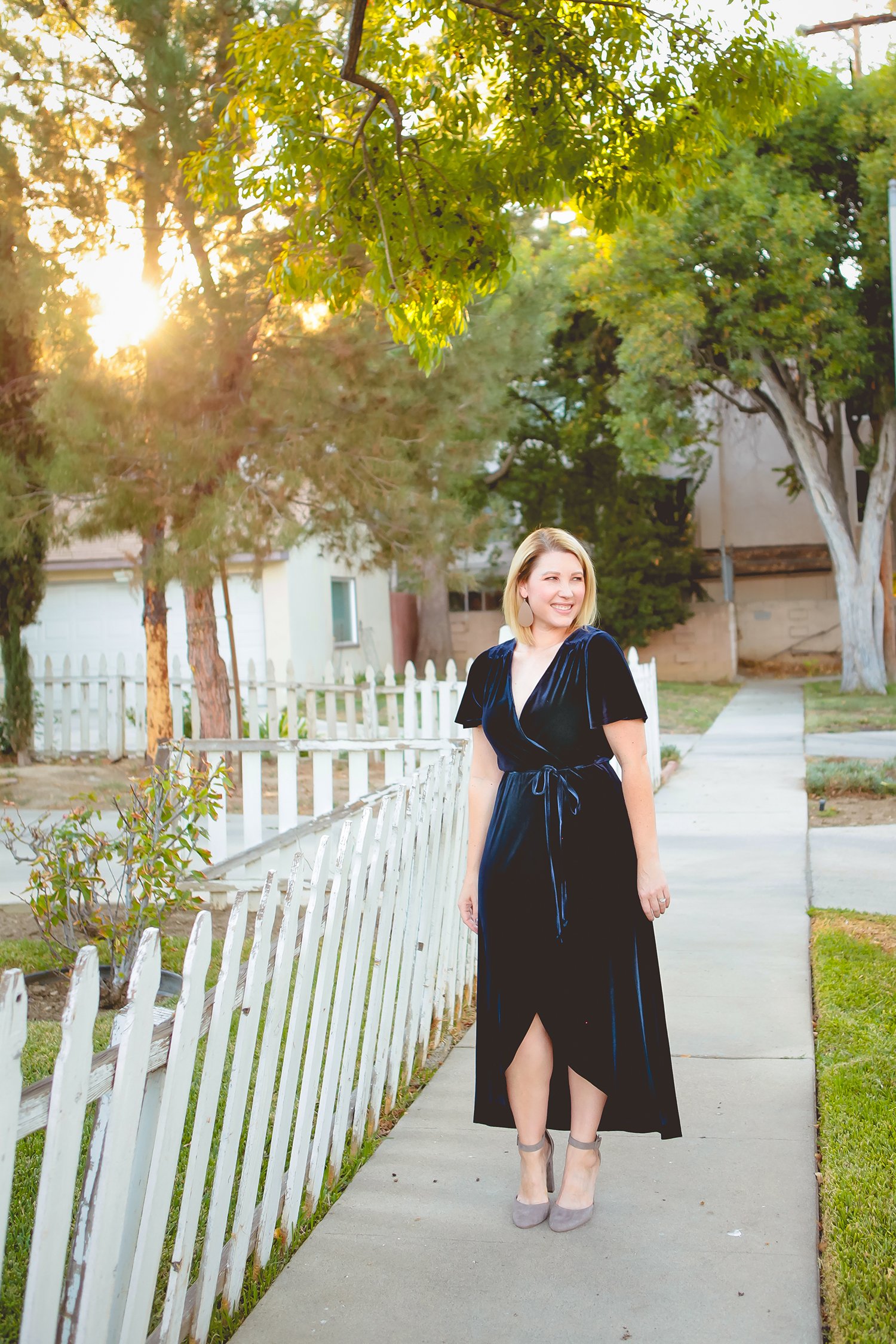 Holiday store wrap dress