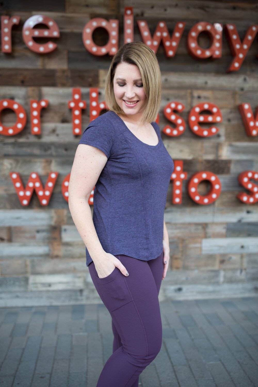 Are Nordstrom Zella leggings worth all that cash? Absolutely! Get the scoop on these purple Zella high waist leggings.