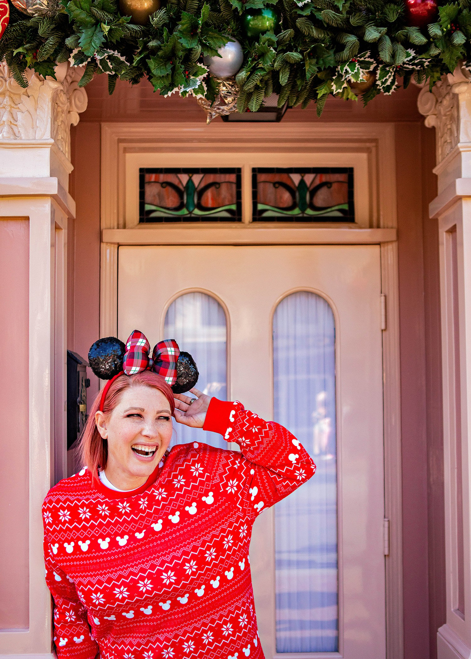 Looking for fun Disneyland outfits? This Mickey Christmas Sweater is PERFECT for Disneyland Christmas trips!