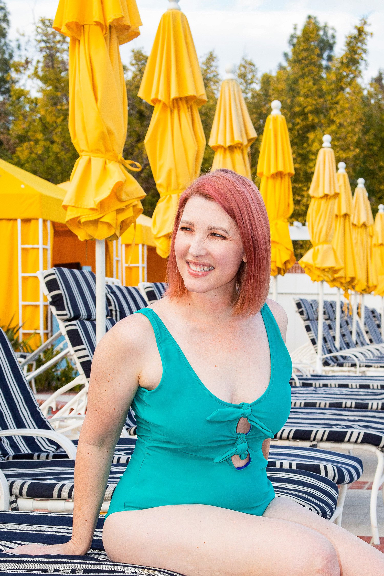 On the hunt for great one piece bathing suits? This is one of my favorite Old Navy Bathing Suits, it's super flattering and the perfect mom bathing suit!