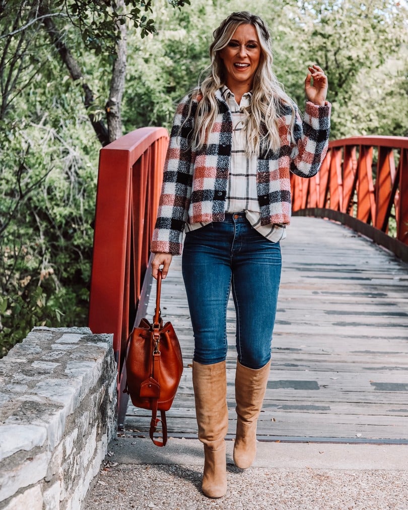 Love these Madewell jeans styled for fall!