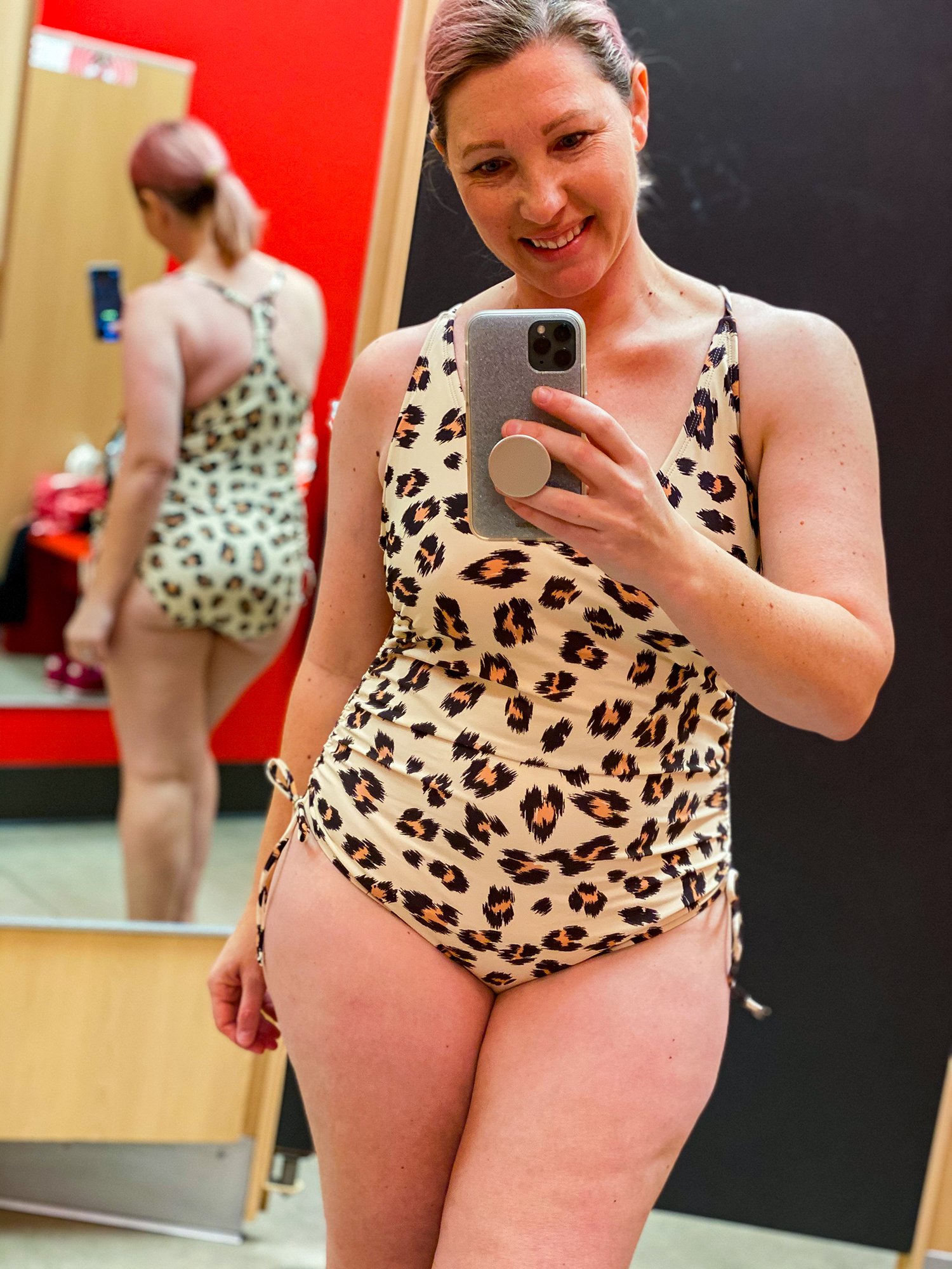Who doesn't love a leopard print bathing suit? This Target swimsuit is adorable!