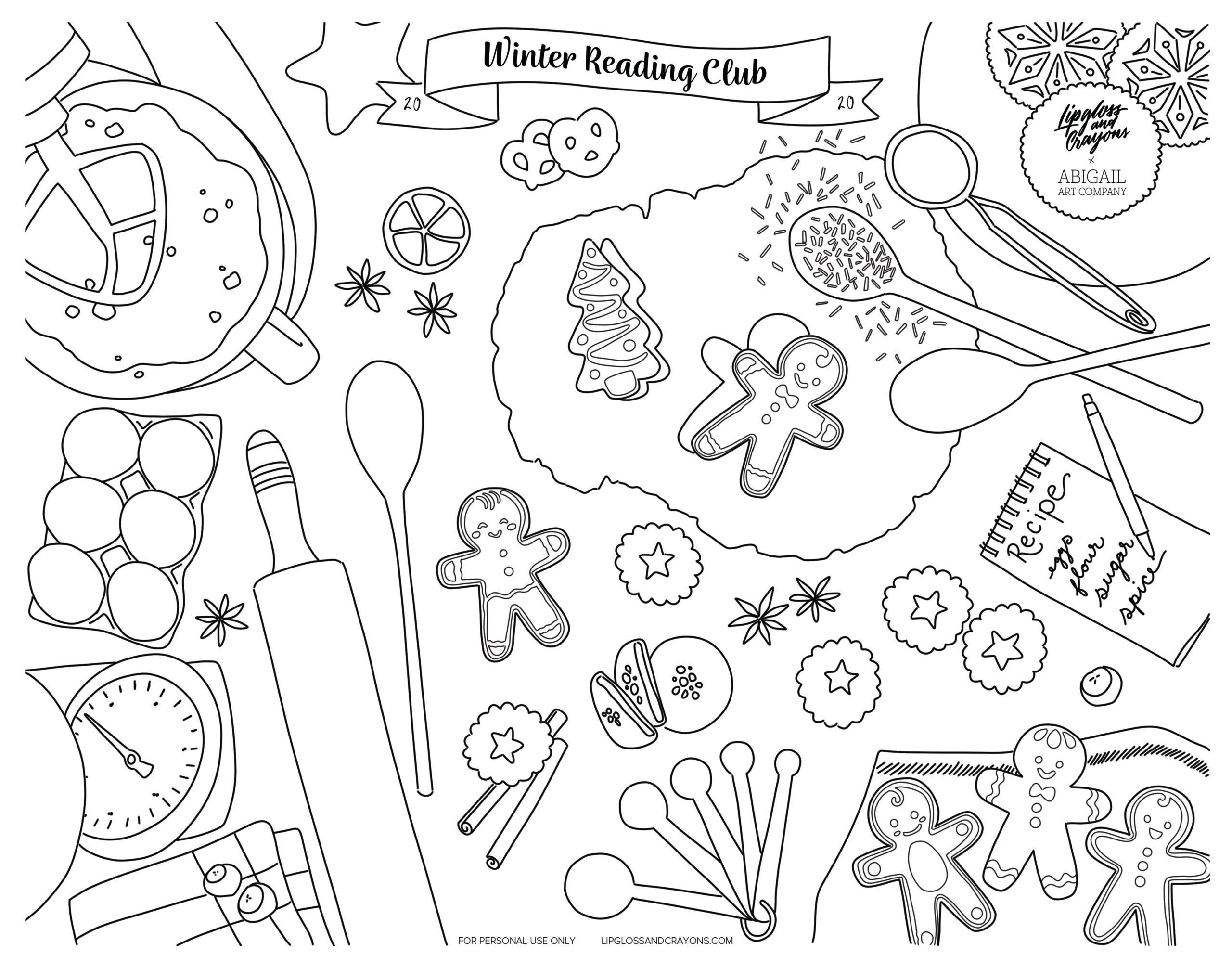 Winter Reading Log: this printable reading log is perfect for keeping track of daily reading!