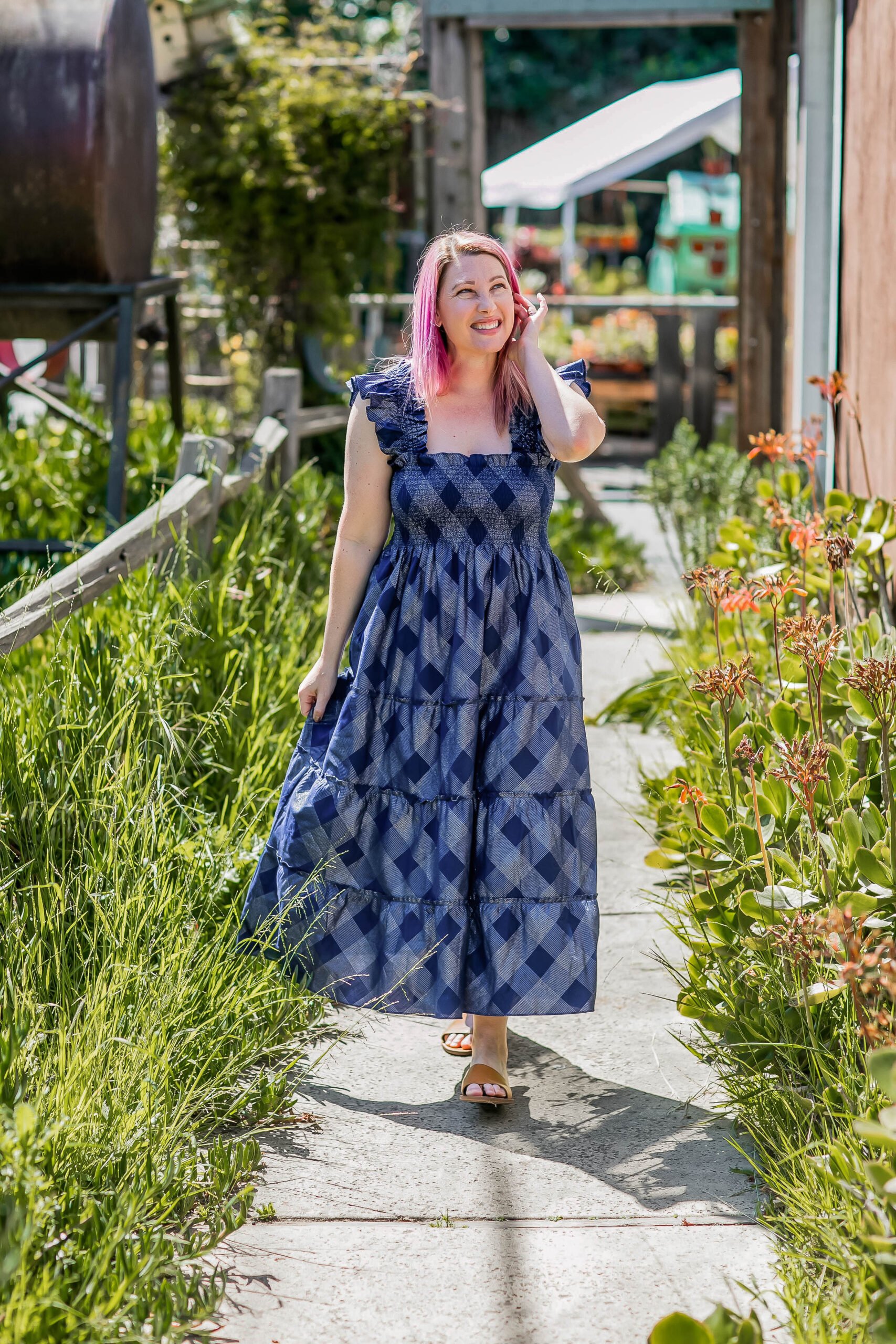 Navy Floral Cut Out Maxi Dress  Maxi Dresses – Saved by the Dress