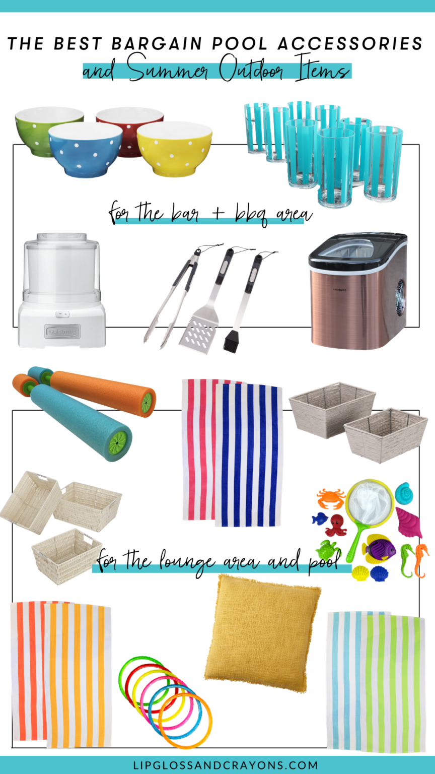 The Best Pool Accessories and Outdoor Items - Lipgloss and Crayons