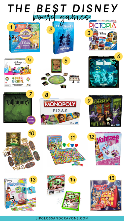 Disney Board Games - Lipgloss and Crayons