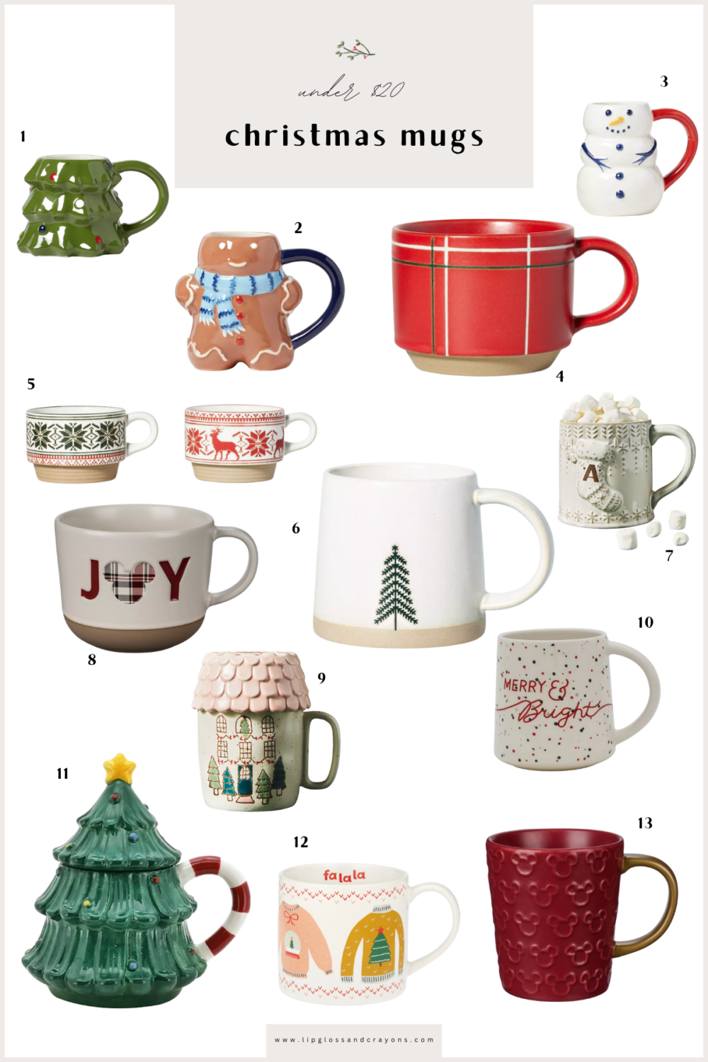 on the hunt for christmas coffee cups ? These are all under $20!